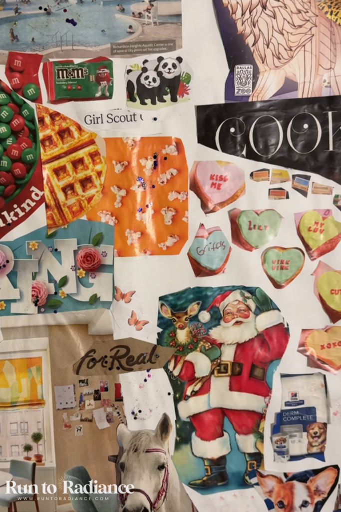 Collage created as a fun summer activity for teen girls
