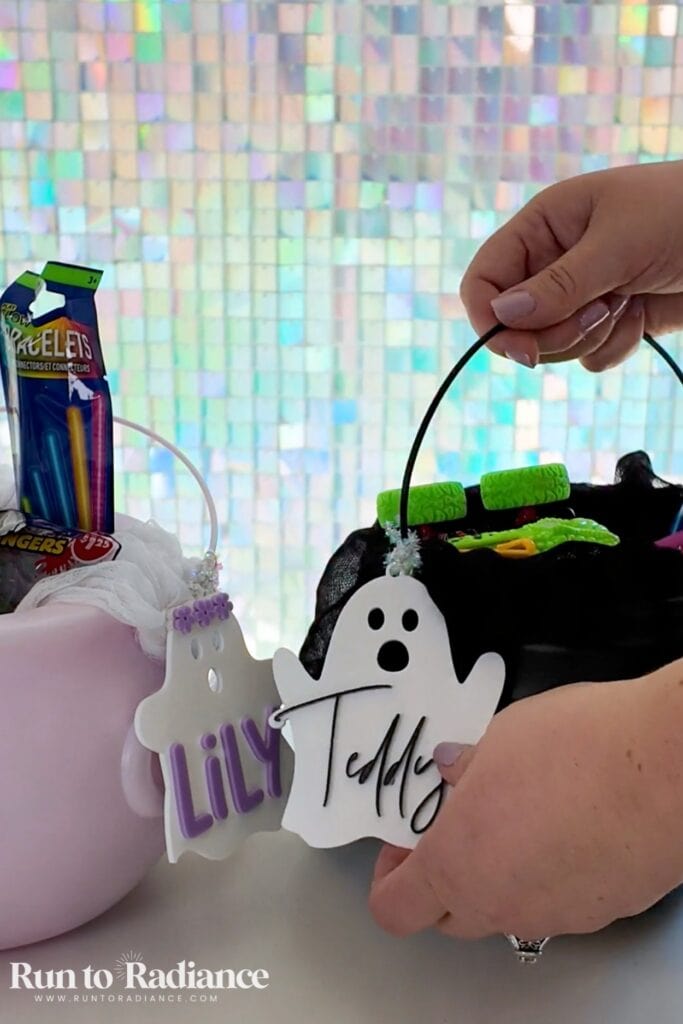 homemade boo basket tags