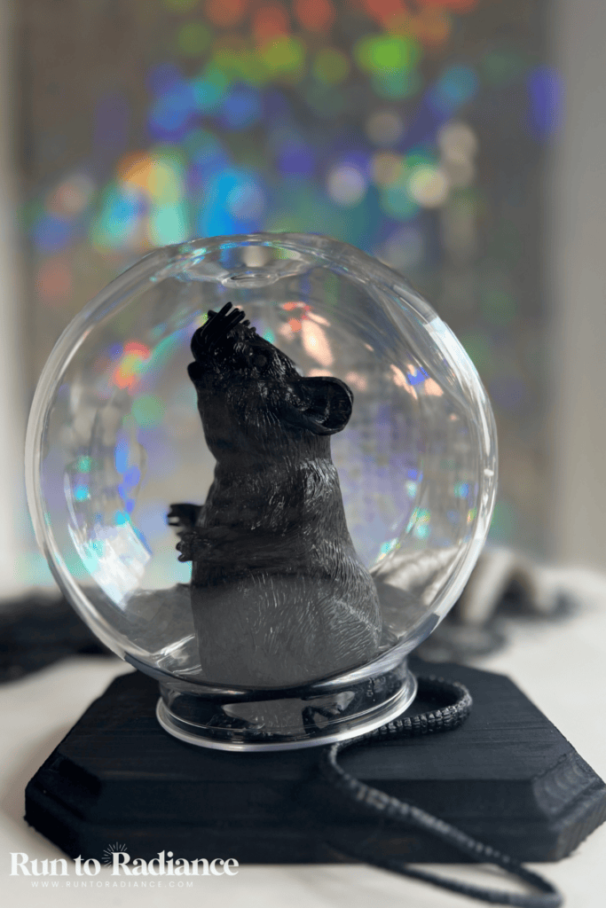 Finished faux rat specimen jar dollar tree halloween decoration