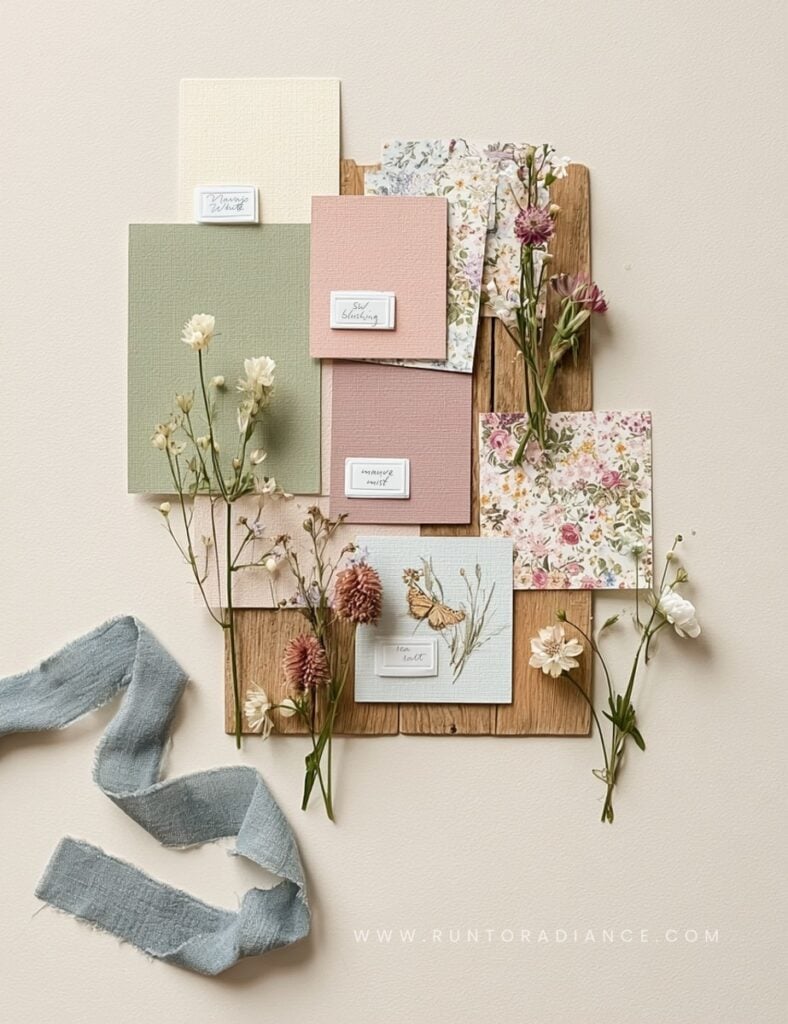 Cottagecore paint colors and mood board