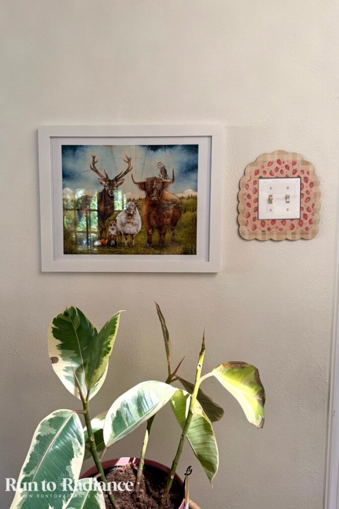 diy lightswitch cover made with wood