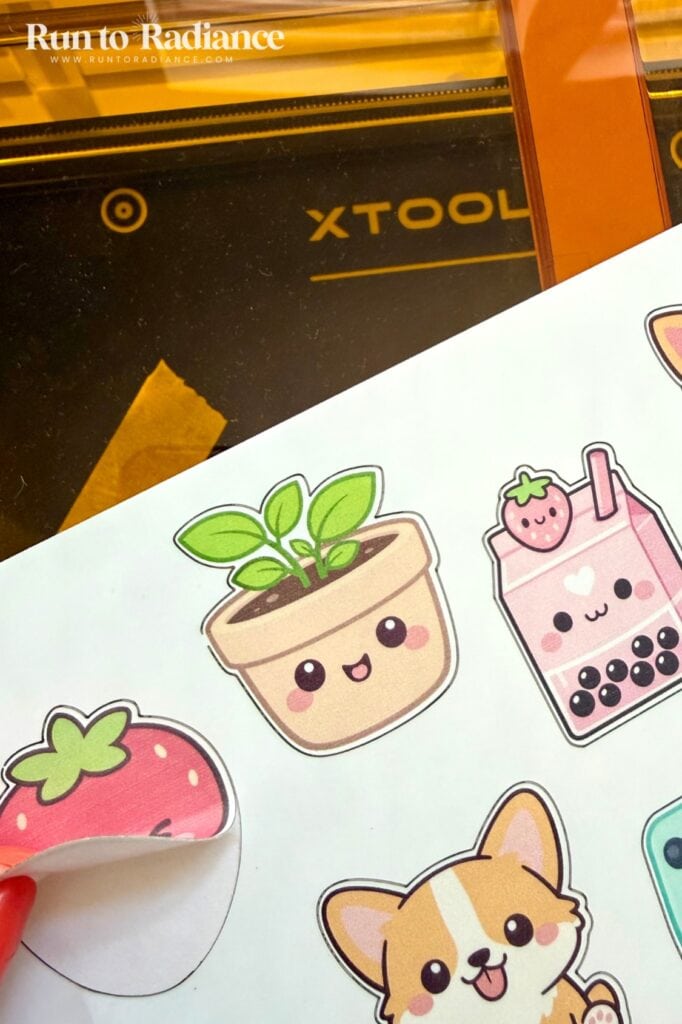 Print and cut sticker with the xtool m2