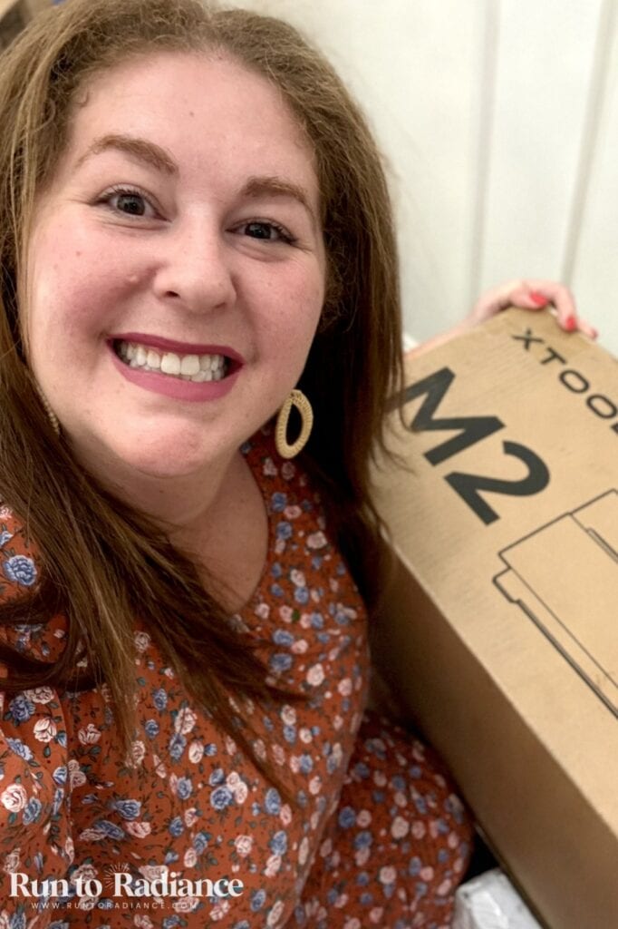 Tania Griffis from Run to Radiance with the xTool M2