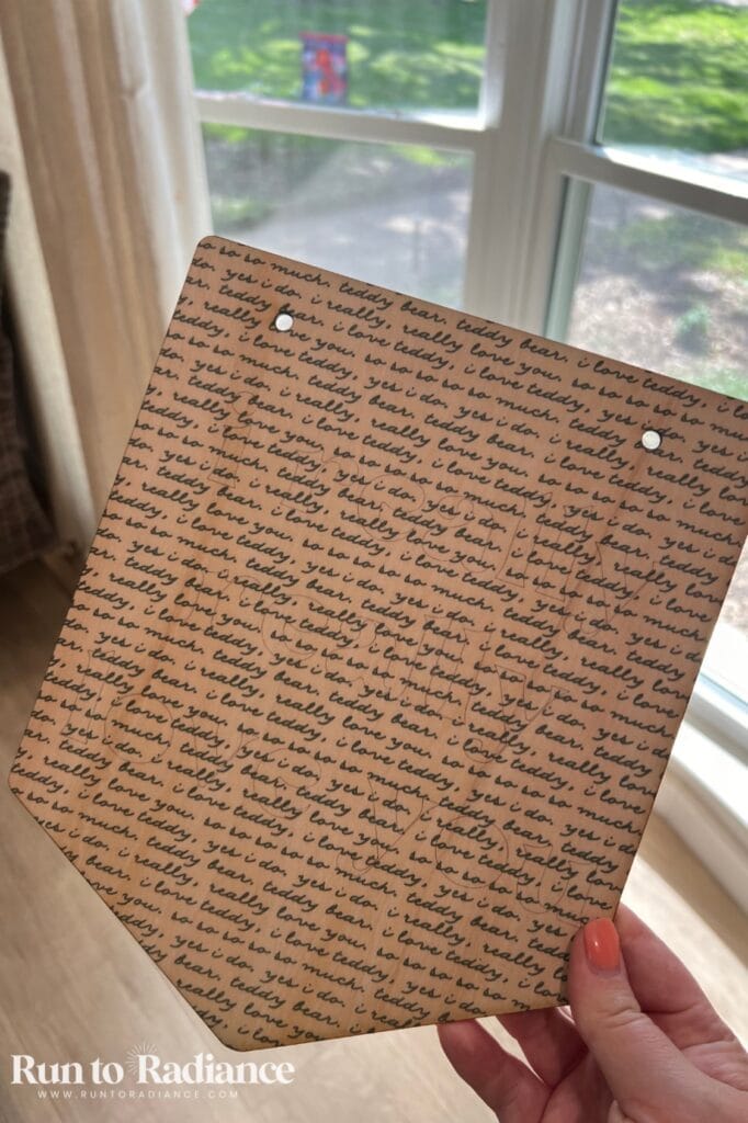 Handwriting printed on wood with the xtool m2