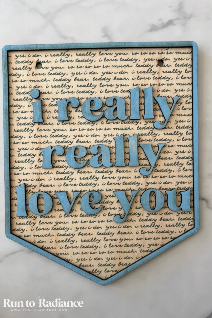 Laser engraved personalized Christmas gift